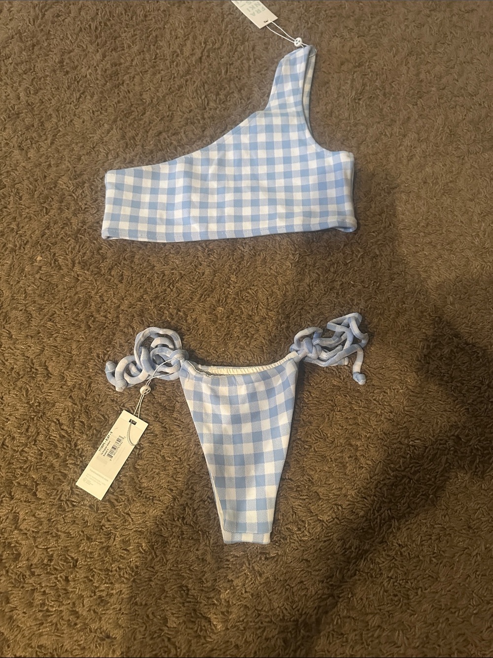 Light Blue Gingham bikini set from Frankie bikinis